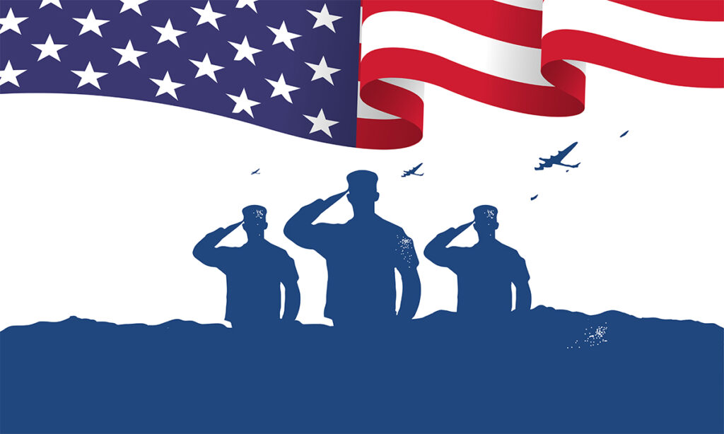 veteran's day poster.honoring all who served. veteran's day illu